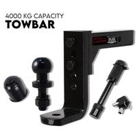 Adjustable Tow Bar Hitch Black Towbar Ball Sports & Fitness Kings Warehouse