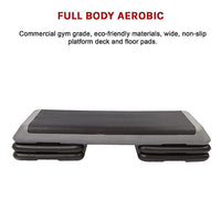 Aerobic Workout 4 Block Bench Step Sports & Fitness Kings Warehouse