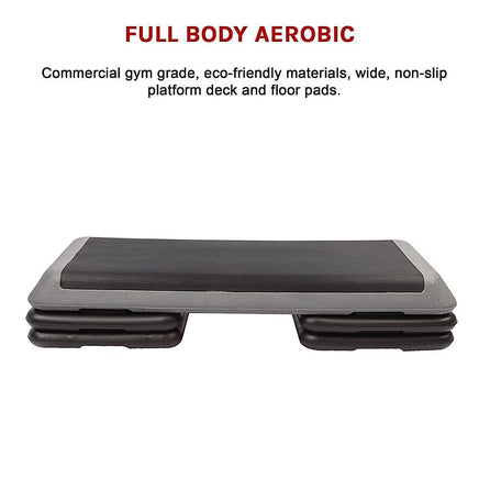 Aerobic Workout 4 Block Bench Step Sports & Fitness Kings Warehouse