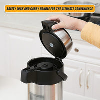 Air Pot for Tea Coffee 5L Pump Action Insulated Airpot Flask Drink Dispenser Home & Garden Kings Warehouse