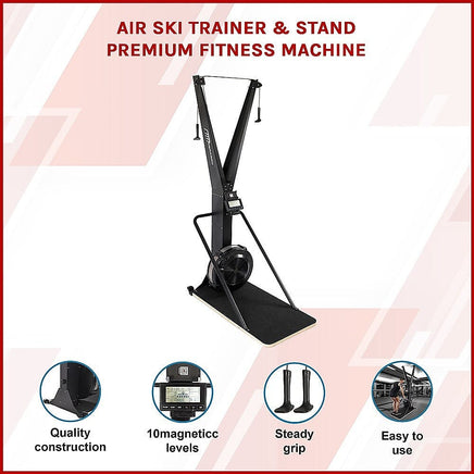 Air Ski Trainer & Stand Premium Fitness Machine Sports & Fitness Kings Warehouse