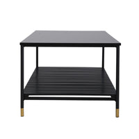 ALCONA Coffee Table In Matte Black Kings Warehouse