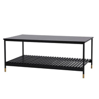 ALCONA Coffee Table In Matte Black Kings Warehouse