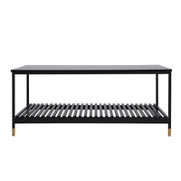 ALCONA Coffee Table In Matte Black Kings Warehouse