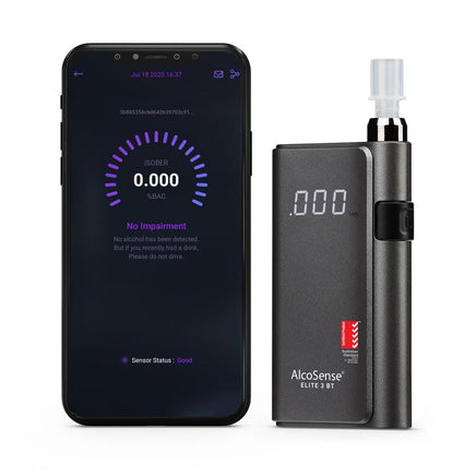 AlcoSense ® Elite 3 BT Personal Breathalyser With Bluetooth Mobile App AS3547 Certified Kings Warehouse