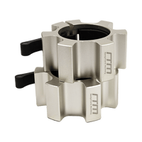 Aluminium Olympic Lock Collars Pair Barbell Clamps Clips Quick Sports & Fitness Kings Warehouse