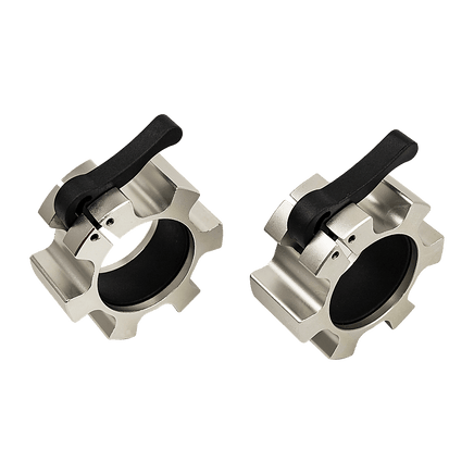 Aluminium Olympic Lock Collars Pair Barbell Clamps Clips Quick Sports & Fitness Kings Warehouse