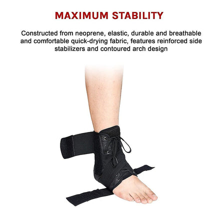 Ankle Brace Stabilizer - Ankle sprain & instability - LARGE Health & Beauty Kings Warehouse