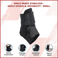 Ankle Brace Stabilizer - Ankle sprain & instability - SMALL Health & Beauty Kings Warehouse