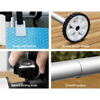 Aquabuddy Pool Cover 500 Micron 8x4.2m Blue Swimming Pool Solar Blanket 5.5m Roller Home & Garden Kings Warehouse