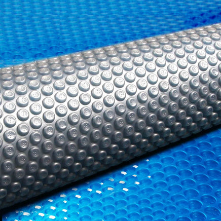 Aquabuddy Pool Cover 6.5x3m 400 Micron Swimming Pool Solar Blanket Blue Silver Home & Garden Kings Warehouse