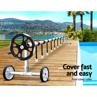 Aquabuddy Pool Cover Roller 5.5m Adjustable Swimming Pool Solar Blanket Reel Home & Garden Kings Warehouse