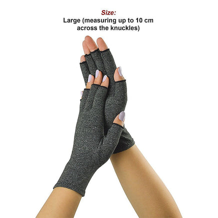 Arthritis Gloves Compression Joint Finger Hand Wrist Support Brace - Large Health & Beauty Kings Warehouse