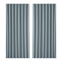 Artiss 2X Blockout Curtains Blackout Window Curtain Eyelet 300x230cm Grey Kings Warehouse