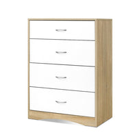 Artiss 4 Chest of Drawers - BURL Home & Garden Kings Warehouse