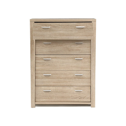 Artiss 5 Chest of Drawers - MAXI Pine Furniture Kings Warehouse