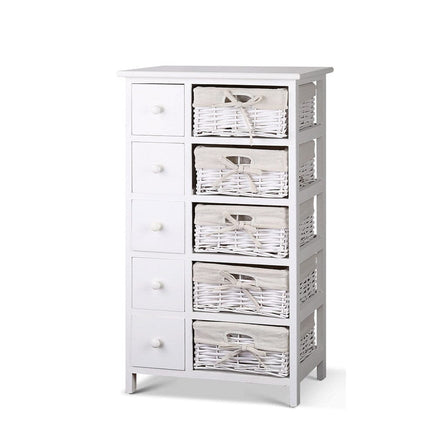 Artiss 5 Chest of Drawers with 5 Baskets - MAY Home & Garden Kings Warehouse