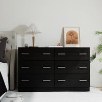 Artiss 6 Chest of Drawers - VEDA Black Furniture Kings Warehouse