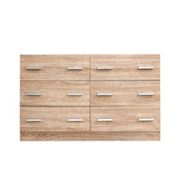 Artiss 6 Chest of Drawers - VEDA Pine Furniture Kings Warehouse
