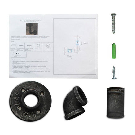 Artiss 8x Floating Pipe Shelf DIY Metal Wall Brackets Home & Garden Kings Warehouse