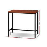 Artiss Alex Bar Table 100CM Rectangular Gift & Novelty Kings Warehouse