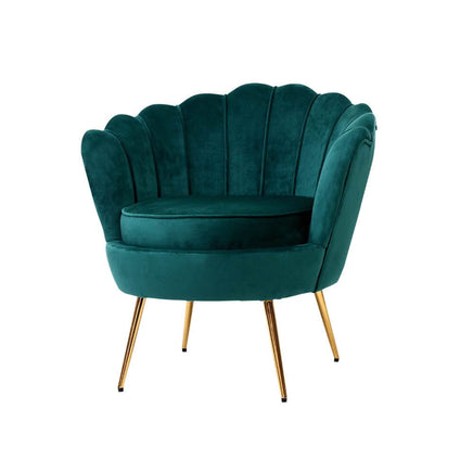 Artiss Armchair Velvet Green Callista Furniture Kings Warehouse