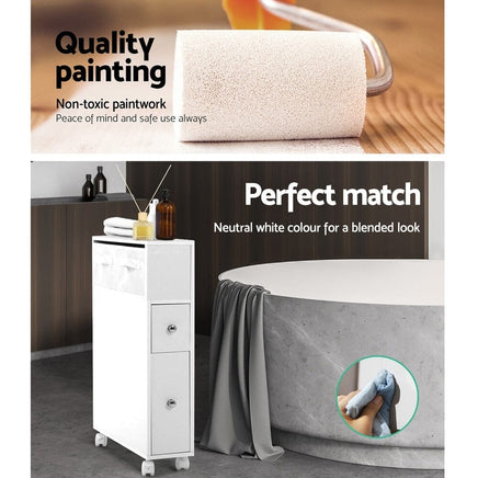 Artiss Bathroom Cabinet Storage Toilet Organiser Furniture Kings Warehouse