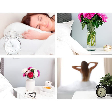 Artiss Bedside Table 2 Drawers - BISSET White Furniture Kings Warehouse