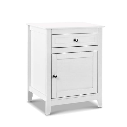 Artiss Bedside Tables Side Table Drawers Nightstand White Furniture Kings Warehouse
