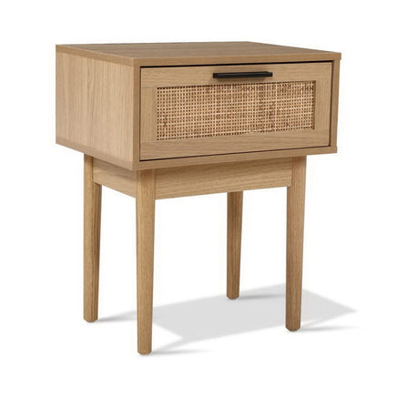 Artiss Bedside Tables Side Table Rattan Drawers Nightstand Furniture Kings Warehouse