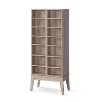 Artiss Bookshelf CD Storage Rack - BERG Oak Furniture Kings Warehouse