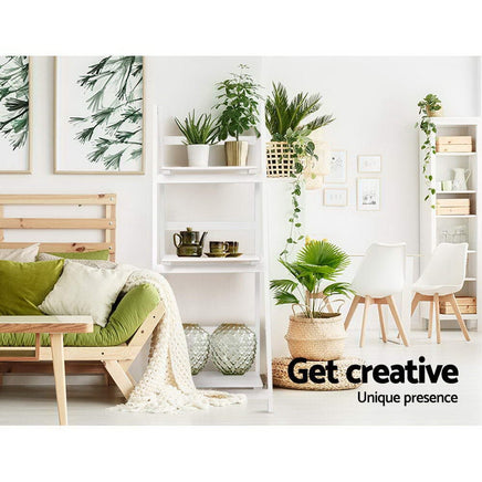 Artiss Bookshelf Corner Shelf 3 Tiers - ZANE White Furniture Kings Warehouse