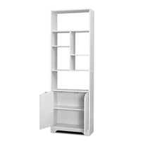 Artiss Bookshelf with Cabinet - GINA White Furniture Kings Warehouse