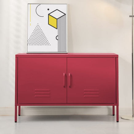 Artiss Buffet Sideboard Metal Cabinet - BASE Pink Furniture Kings Warehouse