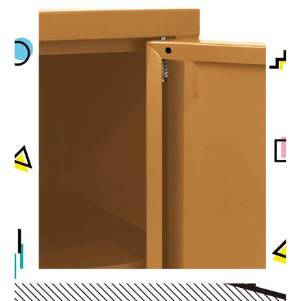 Artiss Buffet Sideboard Metal Cabinet - BASE Yellow Furniture Kings Warehouse