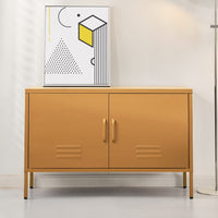 Artiss Buffet Sideboard Metal Cabinet - BASE Yellow Furniture Kings Warehouse