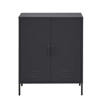 Artiss Buffet Sideboard Metal Cabinet - SWEETHEART Charcoal Furniture Kings Warehouse