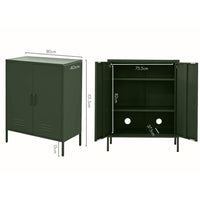 Artiss Buffet Sideboard Metal Cabinet - SWEETHEART Green Furniture Kings Warehouse