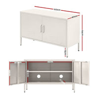 Artiss Buffet Sideboard Metal Cabinet - SWEETHEART White Furniture Kings Warehouse