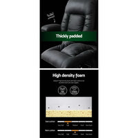 Artiss Electric Massage Chair Recliner Luxury Lounge Sofa Armchair Heat Leather Furniture Frenzy KingsWarehouse