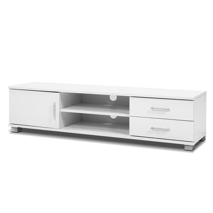 Artiss Entertainment Unit TV Cabinet 120cm White Dylan Furniture Kings Warehouse