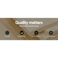 Artiss Entertainment Unit TV Cabinet LED 215cm White Caya Furniture Kings Warehouse