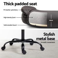 Artiss Executive Office Chair Mid Back Brwon Furniture Kings Warehouse