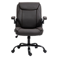 Artiss Executive Office Chair Mid Back Brwon Furniture Kings Warehouse