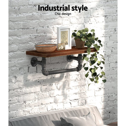 Artiss Floating DIY Pipe Shelf - IVES Home & Garden Kings Warehouse