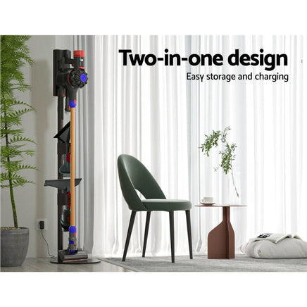 Artiss Freestanding Vacuum Stand Rack For Dyson Handheld Cleaner V6 V7 V8 V10 V11 Grey EOFY Kings Warehouse