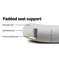 Artiss Mesh Office Chair Mid Back Grey Furniture Kings Warehouse