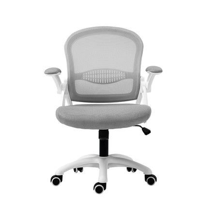 Artiss Mesh Office Chair Mid Back Grey Furniture Kings Warehouse