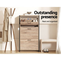 Artiss Shoe Rack Cabinet Adjustable Shelves 24 Pairs Tim Furniture Kings Warehouse