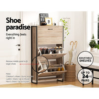 Artiss Shoe Rack Cabinet Adjustable Shelves 24 Pairs Tim Furniture Kings Warehouse